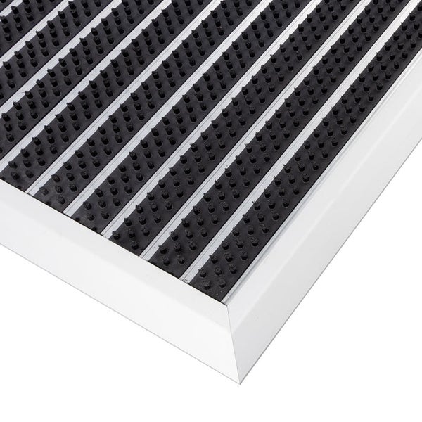 FLOORDIREKT Fußmatte Spectral - Aluminium-Türmatte - mit Bürsten - 47 x 68 cm