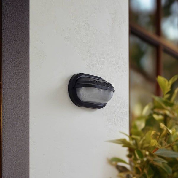 Lindby Wandleuchte außen Adita (spritzwassergeschützt (Modern) in Schwarz (1 flammig, E27) - Außenwandleuchten Wandlampe Led Außenlampe Outdoor für Außenwand/Hauswand