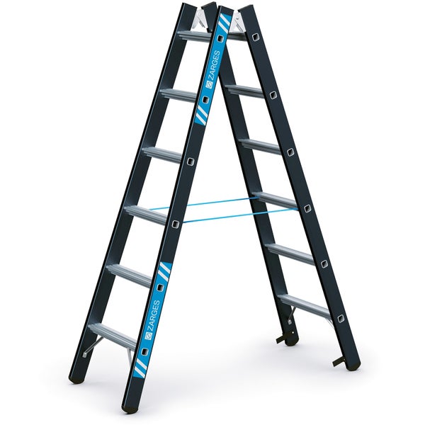 Zarges Stehleiter aus Aluminium mit Stufen