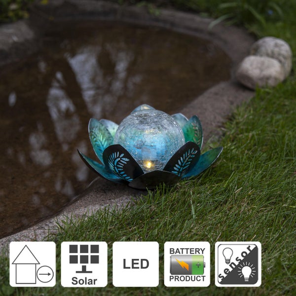 Dekorative LED-Kerze mit Metallring zum Aufhängen