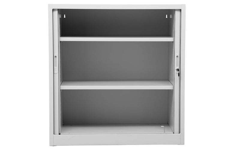 PROREGAL Rollladenschrank Weasel 2 Ordernhöhen HxBxT 105 x 120 x 40 cm Grau