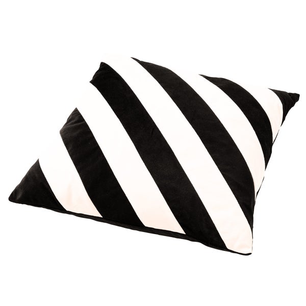 Pebbe Kissenbezug - Gestreift 45x45 cm, Schwarz