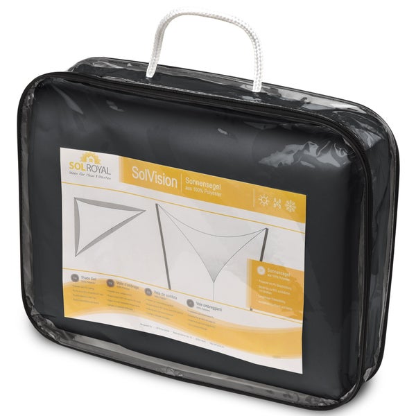 SolVision PS9 Sonnensegel 420x420x600cm dreieckig Anthrazit PE