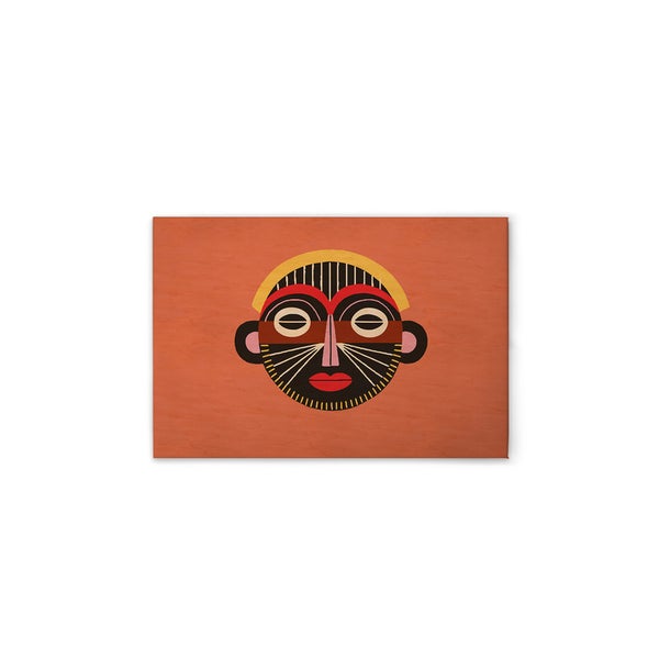 Dekoratives Wandbild mit abstraktem Gesichtsdesign für Innenräume