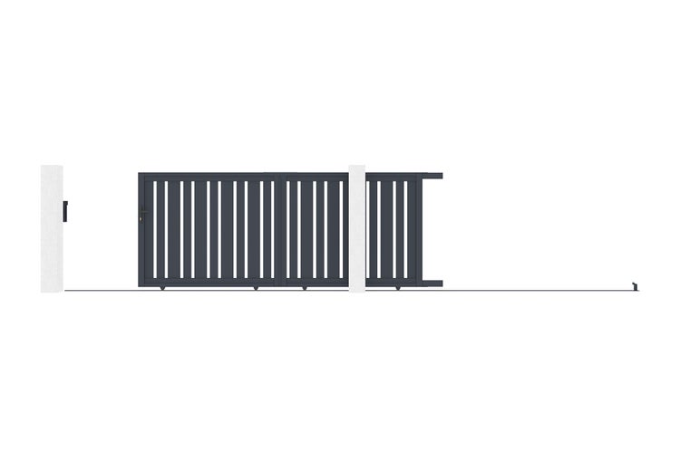 Schiebetor aus aluminium 3,5m VEYMONT 350C140