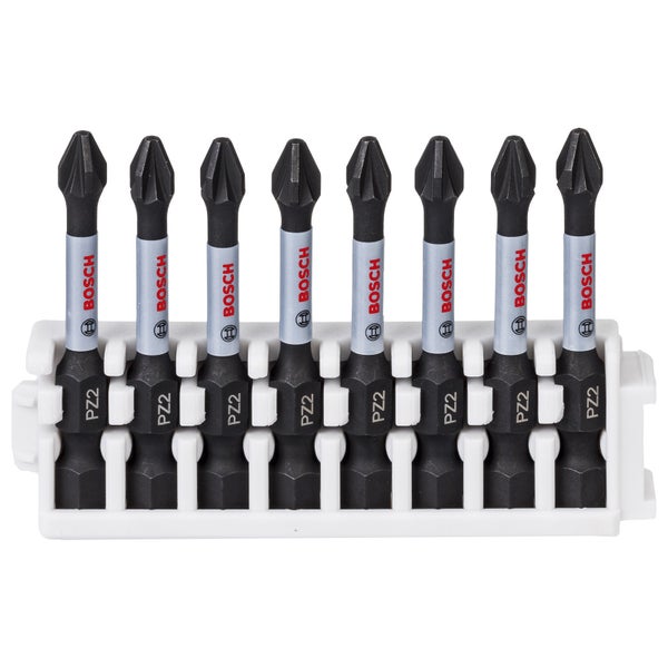 Bosch PRO Pozidriv Impact Bit PZ2 55 mm 8-tlg. - 2608522331