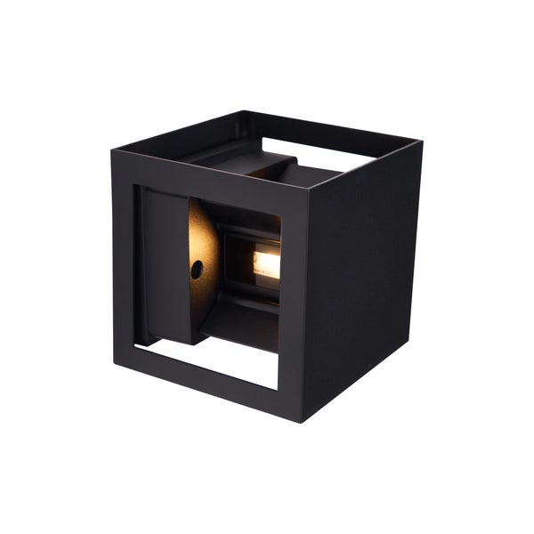 Kubische Wandleuchte aus Metall