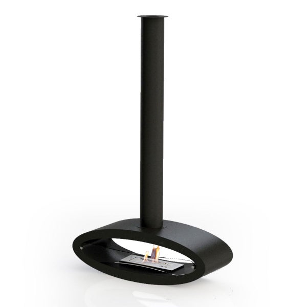 GLOW FIRE Ethanol Kamin 'Karlstad' | Ethanolofen in weiß mit 4 Std. Brenndauer und 2,6 KW Heizleistung | HxBxT: 187,6x112x40 cm