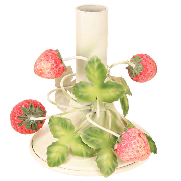 Kerzenständer mit Erdbeer-Design