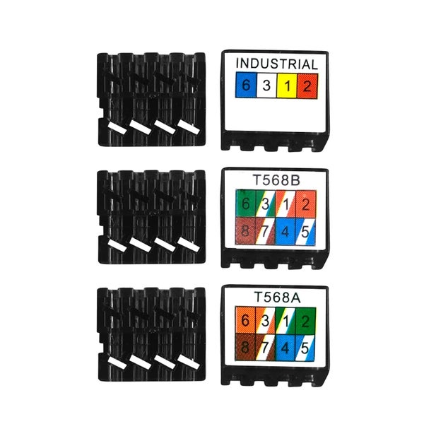 ProfiPatch feldkonfektionierbarer Stecker RJ45 Cat.6 250MHz AWG22-27 geschirmt werkzeuglos