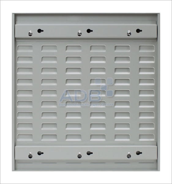 PROREGAL Orthogonale Schlitzplatte HxB 49,3 x 45,6 cm Lichtgrau