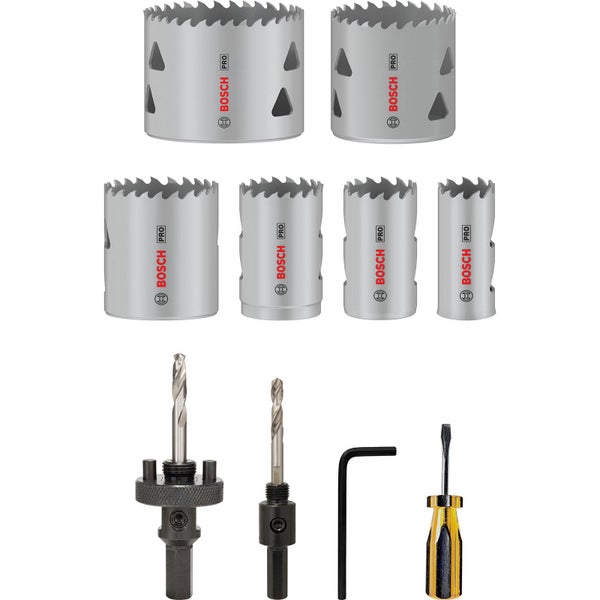Lochsägen-Set Bosch Pro Multi Material 22-64 mm 12 tlg.