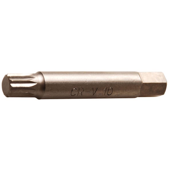 BGS Bit lang Antrieb Außensechskant 10 mm (3/8) Innenvielzahn (für XZN) M10 - 4246-M10