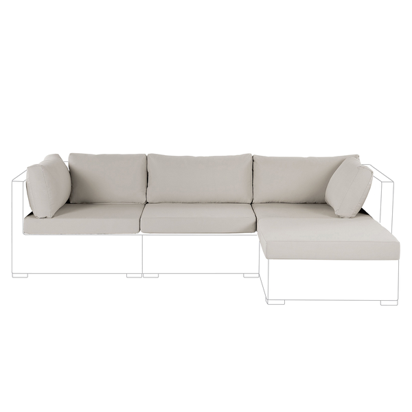 Outdoor Kissenbezug Set SANO Sandbeige