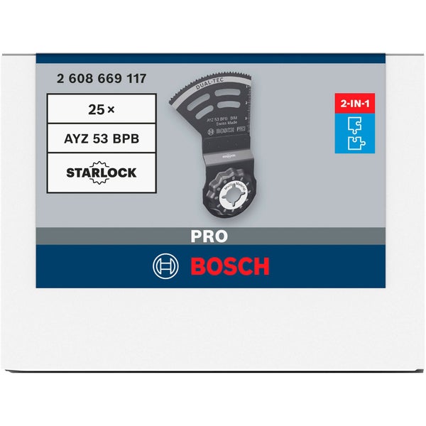 Bosch Sägeblatt Set, 25 Stück, AYZ 53 BPB