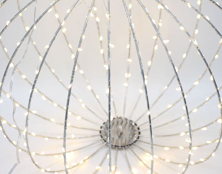 FRANK FLECHTWAREN | LED-Kugel Shine, groß, METALL, KUNSTSTOFF, D: 40 cm