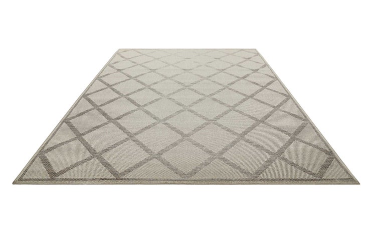 Outdoor Teppich Beige Grau Bergamo Homie Living 120x170 cm