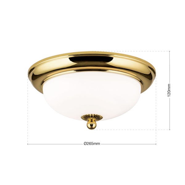 Deckenleuchte Jugendstil 26 cm gold