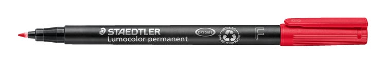 STAEDTLER Universalstift Lumocolor 318 permanent F, rot
