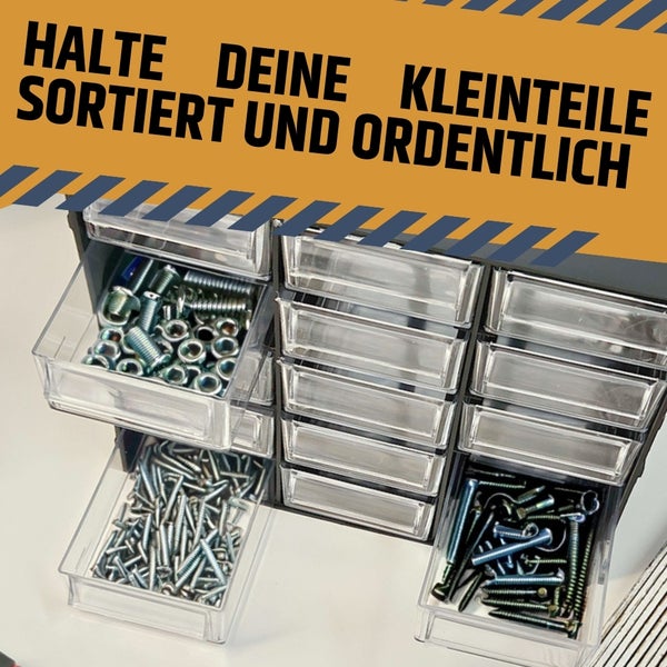 Sortimentskasten 15 Fach Schubladen Organizer Kleinteilemagazin Sortimentsboxen