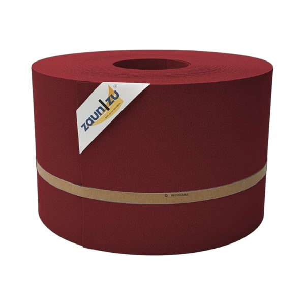 Zaunblende auf Rolle mit Zaunzu Logo