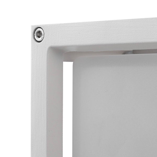 Lucande Wandleuchte außen Aurelien (spritzwassergeschützt (Modern) in Weiß aus Aluminium (1 flammig, E27) - Außenwandleuchten Wandlampe Led Außenlampe Outdoor für Außenwand/Hauswand