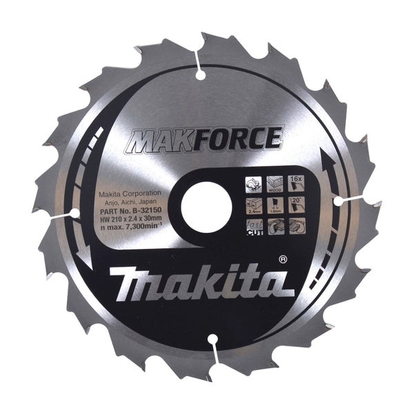 Makita MAKFORCE Sägeblatt 210x30x16Z - B-32150