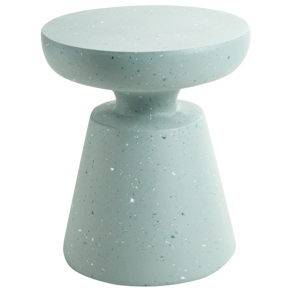 Hocker aus Terrazzo-Material mit runder Sitzfläche