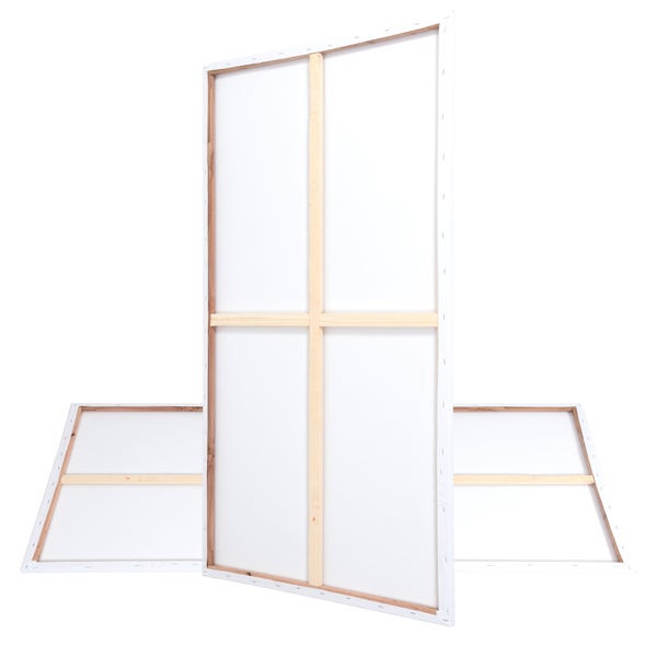 Leinwand  University 2er Set 120x70 cm (LxB) vorgrundiert, malfertig bespannt weiß