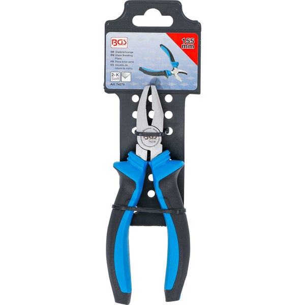 BGS Glasbrechzange mit zweikomponentigem Griff, 155 mm