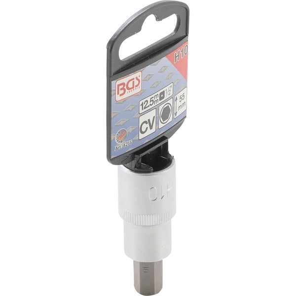 BGS Bit-Einsatz Antrieb Innenvierkant 12,5 mm (1/2) Innensechskant 10 mm - 4255