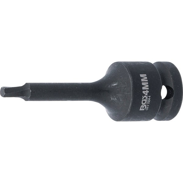 BGS Schraubenausdreher Antrieb Innenvierkant 12,5 mm (1/2) für defekten Innensechskant 4 mm - 7004-4