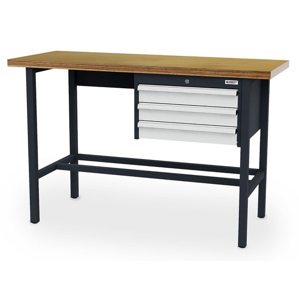 Vorratsdosenset aus gehämmertem Metall mit Holzdeckeln und Metallknäufen, dreiteilig in verschiedenen Größen.