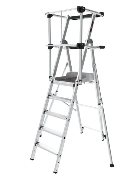 Aluminium Arbeitsbühne mit Plattform und Geländer für sicheres Arbeiten in der Höhe