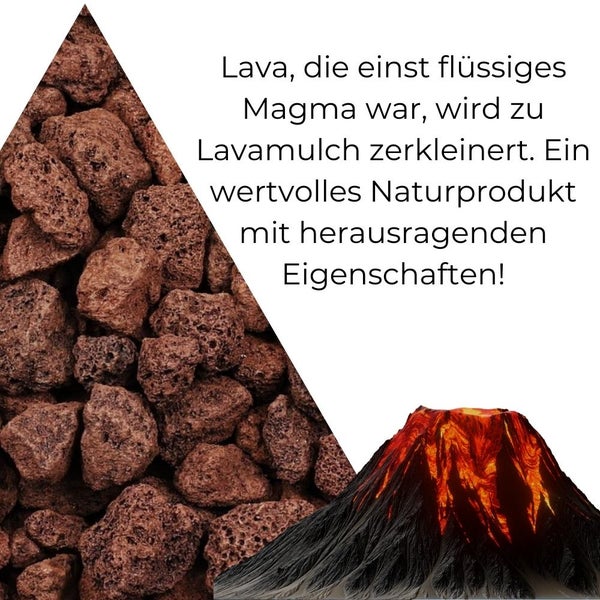 Lavastein Lavagranulat Grill Pflanzen Lavamulch für Garten Rot 16-32 mm 20L Aquarium Filtermaterial Lava Vulkanstein Lavakies
