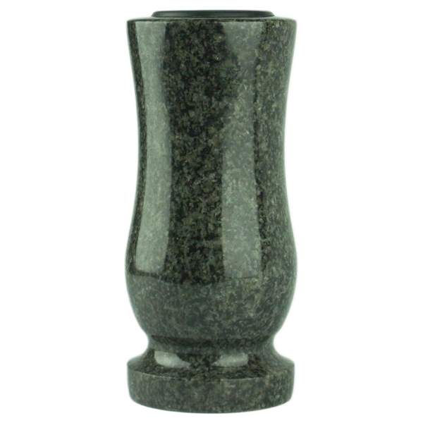Grabvase aus Granit in geschwungener Form für den Friedhof