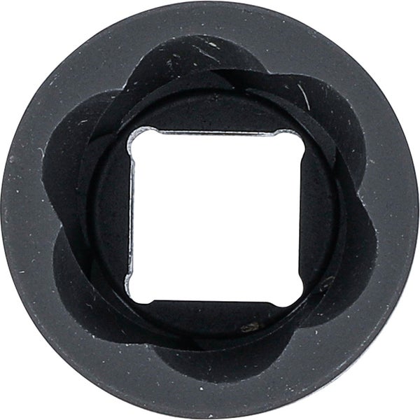 BGS Spiral-Profil-Steckschlüssel-Einsatz / Schraubenausdreher Antrieb Innenvierkant 12,5 mm (1/2) SW 22 mm - 5268-22