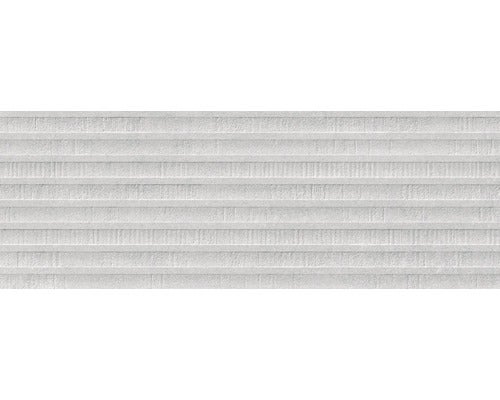 Steingut Wandfliese  Momentum Structure Grey 25x70cm