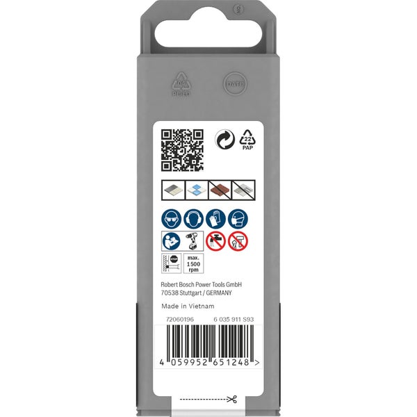 Verpackung mit Informationen zu Produktanwendung und Sicherheitshinweisen