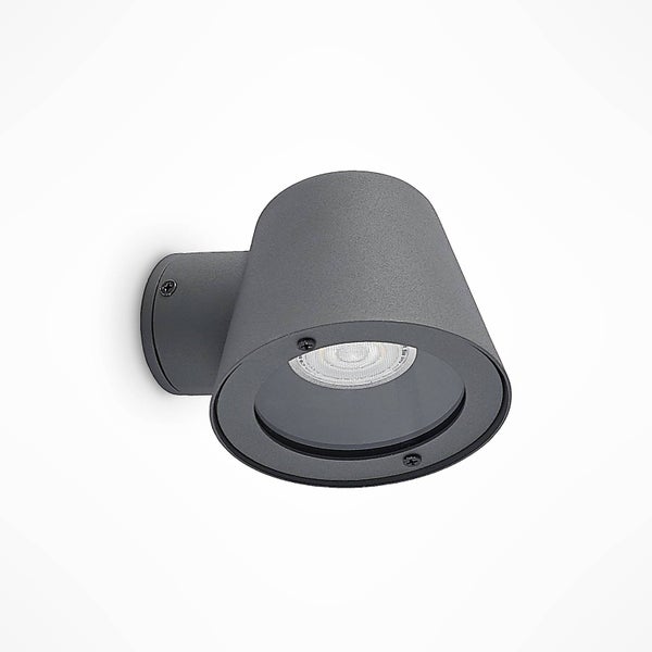 Lindby Wandleuchte außen Ileyna (spritzwassergeschützt (Modern) in Schwarz aus Aluminium (1 flammig, GU10) - Außenwandleuchten Wandlampe Led Außenlampe Outdoor für Außenwand/Hauswand