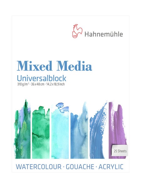 Hahnemühle Papier Mixed Media Universalblock, 36 x 48 cm, 310 g/m²