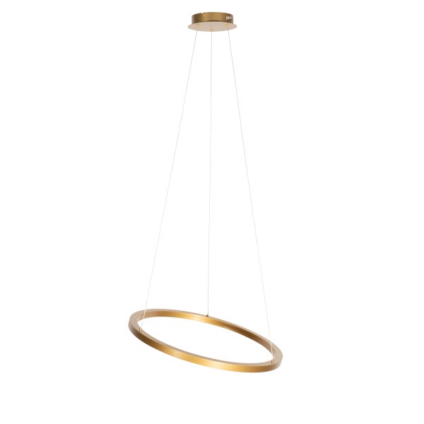 Kreisförmige Hängeleuchte an Seilen