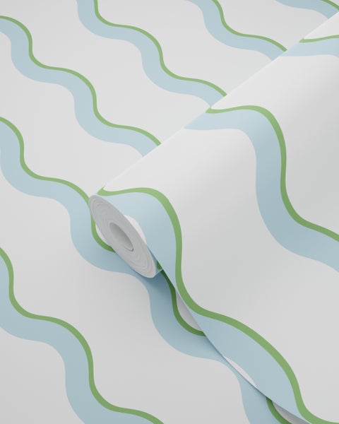 Tapetenrolle mit Wellenmuster