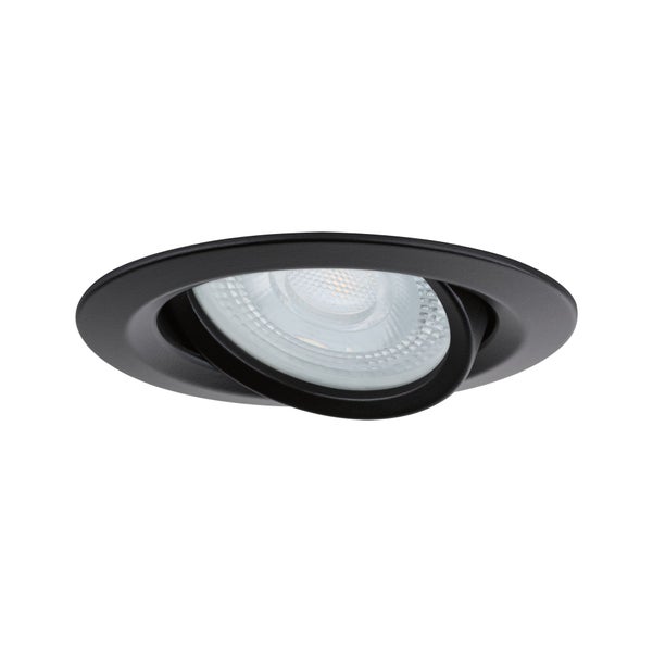 Einbauleuchte Nova Plus schwenkbar IP65 rund 93mm 30° GU5,3 / GU10 max. 35W 230/12V dimmbar Schwarz matt