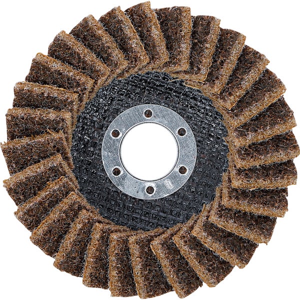 BGS Fächer-Schleif-Scheibe Vlies Ø 115 mm Körnung 80 - 74471