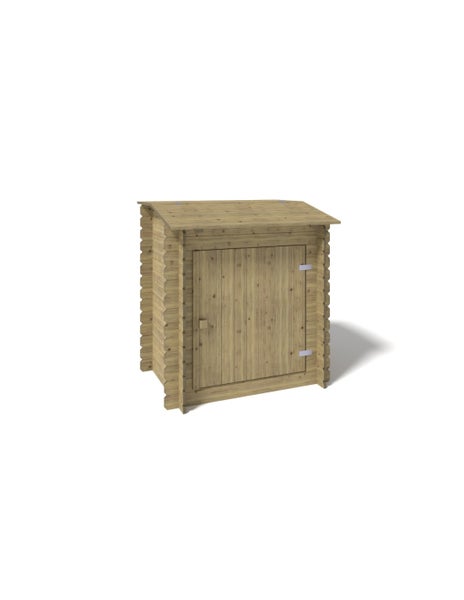 Holzschrank mit Tür für den Außenbereich