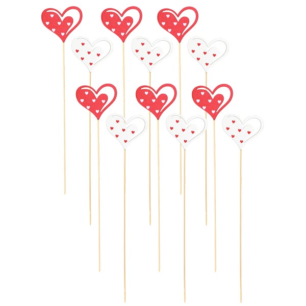 Dekorative Herzstecker aus Holz für Valentinstag und andere Anlässe