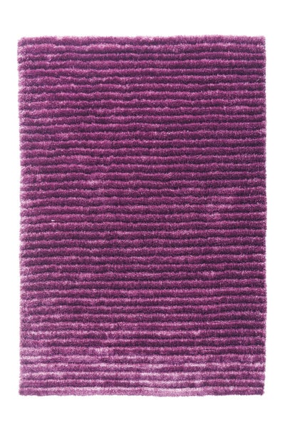 Hochflor Teppich Rumi Violett Klassisch, Uni 140 x 200 cm