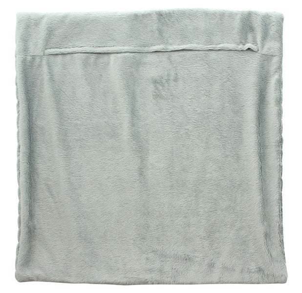 FRANK FLECHTWAREN | Kissenhülle Zopfmuster, grau, POLYESTER, 45 x 45 cm
