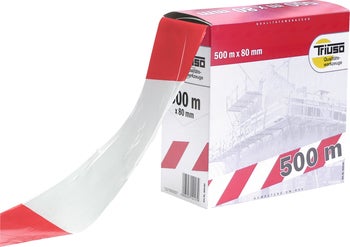 Triuso Absperrband 500 Meter mal 80 Millimeter im Spenderkarton